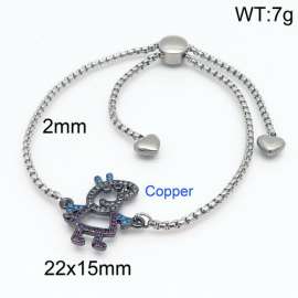 Stainless Steel Stone Bracelet