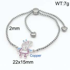 Stainless Steel Stone Bracelet