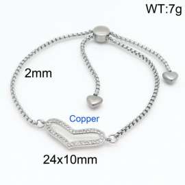 Stainless Steel Stone Bracelet