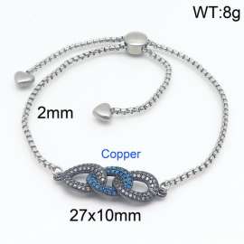 Stainless Steel Stone Bracelet