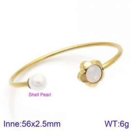 Stainless Steel Stone Bangle