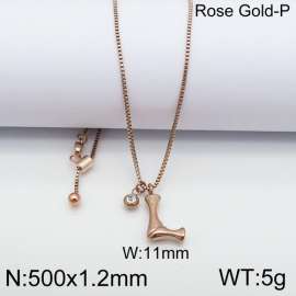 SS Rose Gold-Plating Necklace