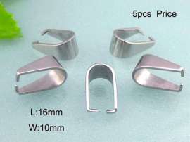 Stainless Steel Pendant Clasp--5pcs Pirce