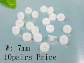 Plastic/Rubber Earring Parts--10pairs Price