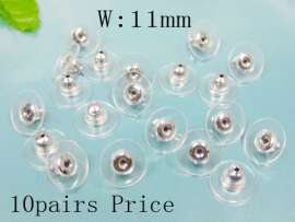 Plastic/Rubber Earring Parts--10pairs Price