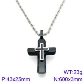 Stainless Steel Black-plating Necklace