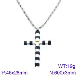 Stainless Steel Black-plating Necklace