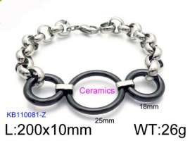 Stainless steel with Ceramic Bracelet