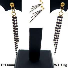 Stainless Steel Stone&Crystal Earring