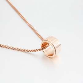 SS Rose Gold-Plating Necklace