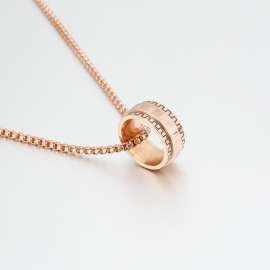 SS Rose Gold-Plating Necklace