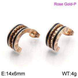 SS Rose Gold-Plating Earring