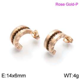 SS Rose Gold-Plating Earring