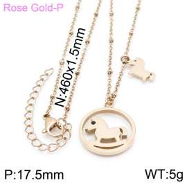 SS Rose Gold-Plating Necklace