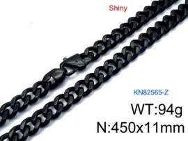 Stainless Steel Black-plating Necklace
