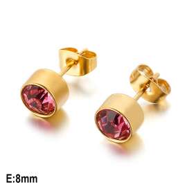 Stainless Steel Gold-Plating Earring
