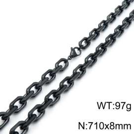 Stainless Steel Black-plating Necklace