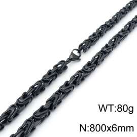 Stainless Steel Black-plating Necklace