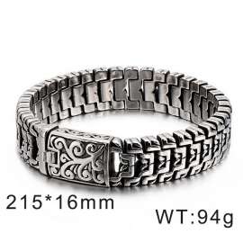 Punk High Polished Arrow Shaped Bracelet Men 22cm Stainless Steel Bike Chain Bilezik Boho Male Jewellry Accessories