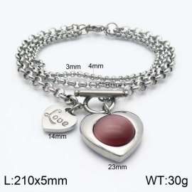 Stainless Steel Stone Bracelet