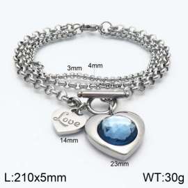 Stainless Steel Stone Bracelet