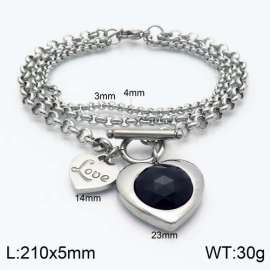 Stainless Steel Stone Bracelet