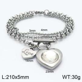 Stainless Steel Stone Bracelet