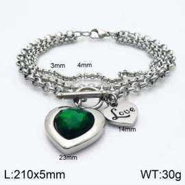 Stainless Steel Stone Bracelet