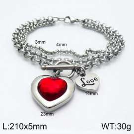 Stainless Steel Stone Bracelet