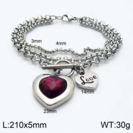 Stainless Steel Stone Bracelet