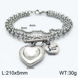 Stainless Steel Stone Bracelet