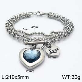 Stainless Steel Stone Bracelet