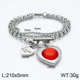 Stainless Steel Stone Bracelet