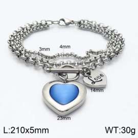 Stainless Steel Stone Bracelet