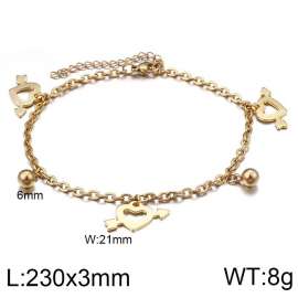 Heart Anklet Lobster Clasps Foot Chain For Women Valentine's Day Gifts