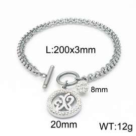 Stainless Steel Stone Bracelet