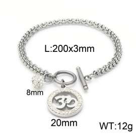 Stainless Steel Stone Bracelet