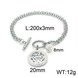 Stainless Steel Stone Bracelet