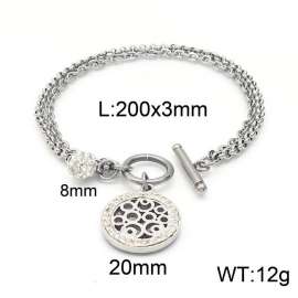 Stainless Steel Stone Bracelet