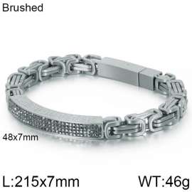 Stainless Steel Stone Bracelet