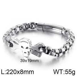 Stainless Skull Bracelet