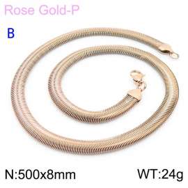 SS Rose Gold-Plating Necklace