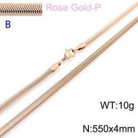 SS Rose Gold-Plating Necklace