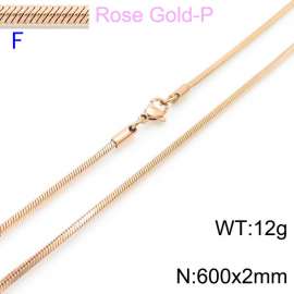 SS Rose Gold-Plating Necklace