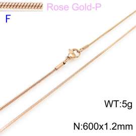 SS Rose Gold-Plating Necklace