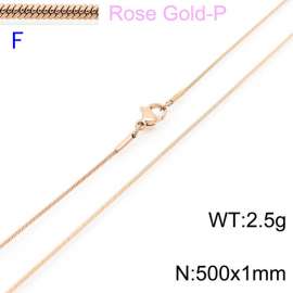 SS Rose Gold-Plating Necklace