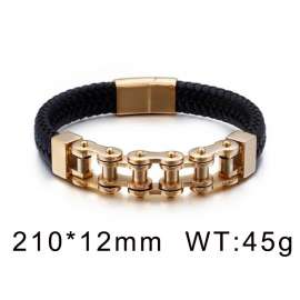 Stainless Steel Gold Color Bicycle Chain Bicycle Bracelet