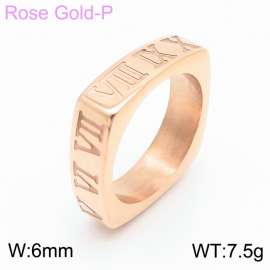 Stainless Steel Rose Gold-plating Ring