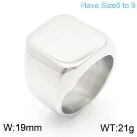 Square polished cast steel ring