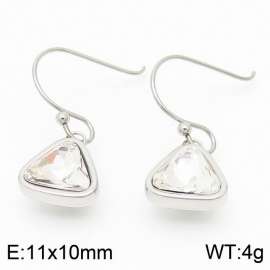 Plating Triangle Women Earing Silver Color